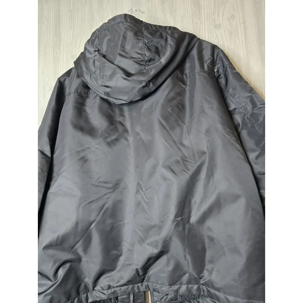 Levi’s Black Sherpa Lined Hooded Jacket Men’s Size L – Warm Winter Coat NWT